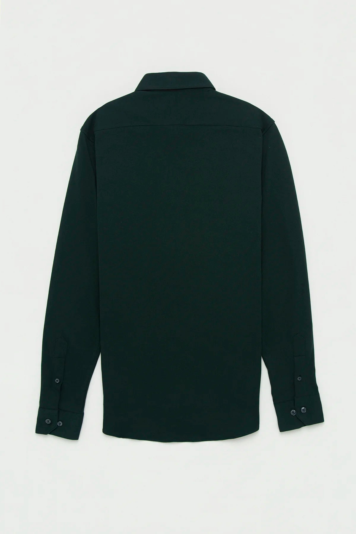 Camisa Piqué Polera Algodón Verde Botella
